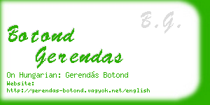 botond gerendas business card